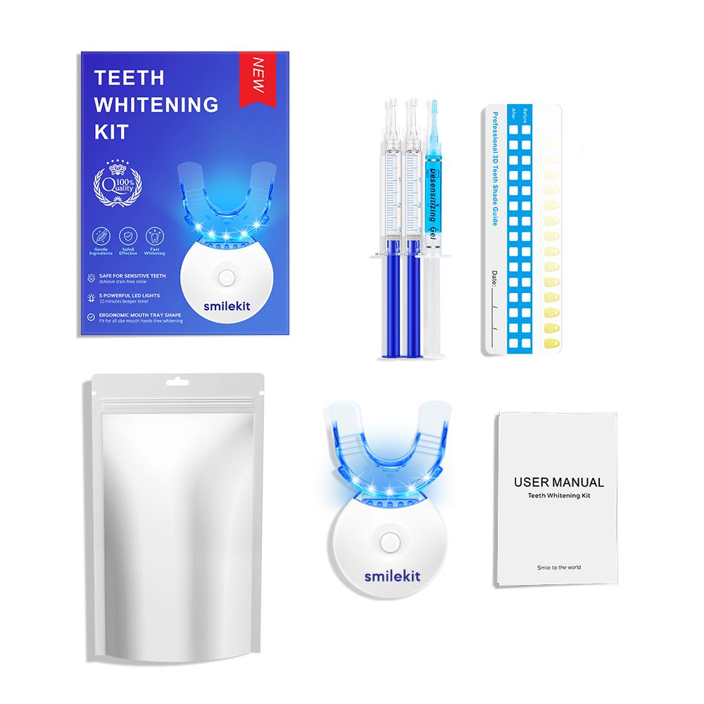 Teeth Whitening Results - Teeth Whitening Kit - 5X LED