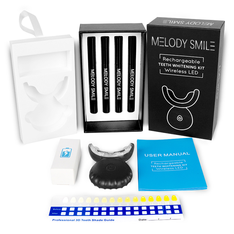 Teeth Whitening Logo - Wireless Blue Light LED Teeth Whitening