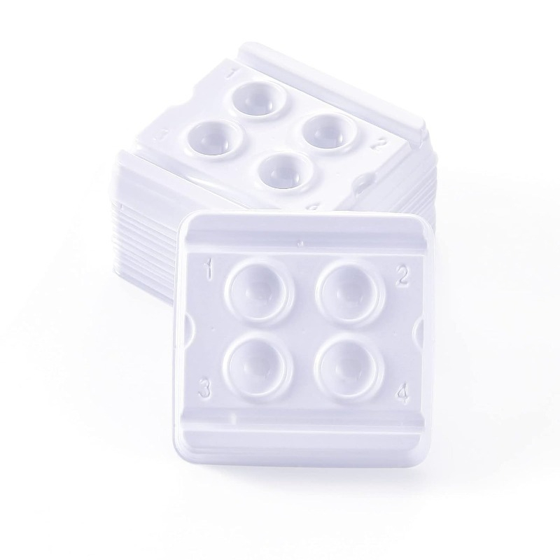 Teeth Whitening Trays - 20Pcs Dental Mixing Wells 2/4 Holes
