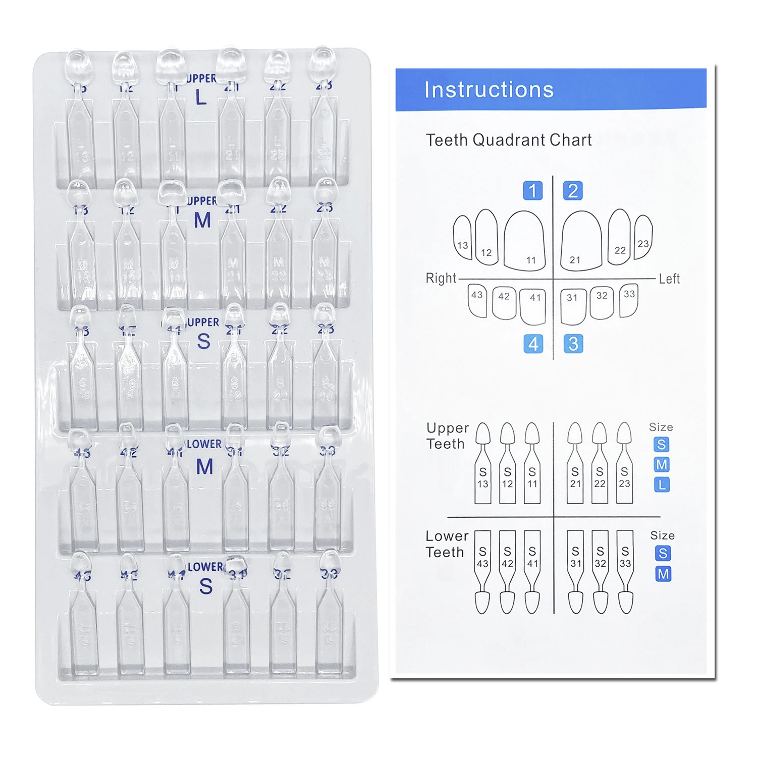 32pcs/Set Dental Veneer Mould  - огляд і ціна Teeth Whitening Veneers