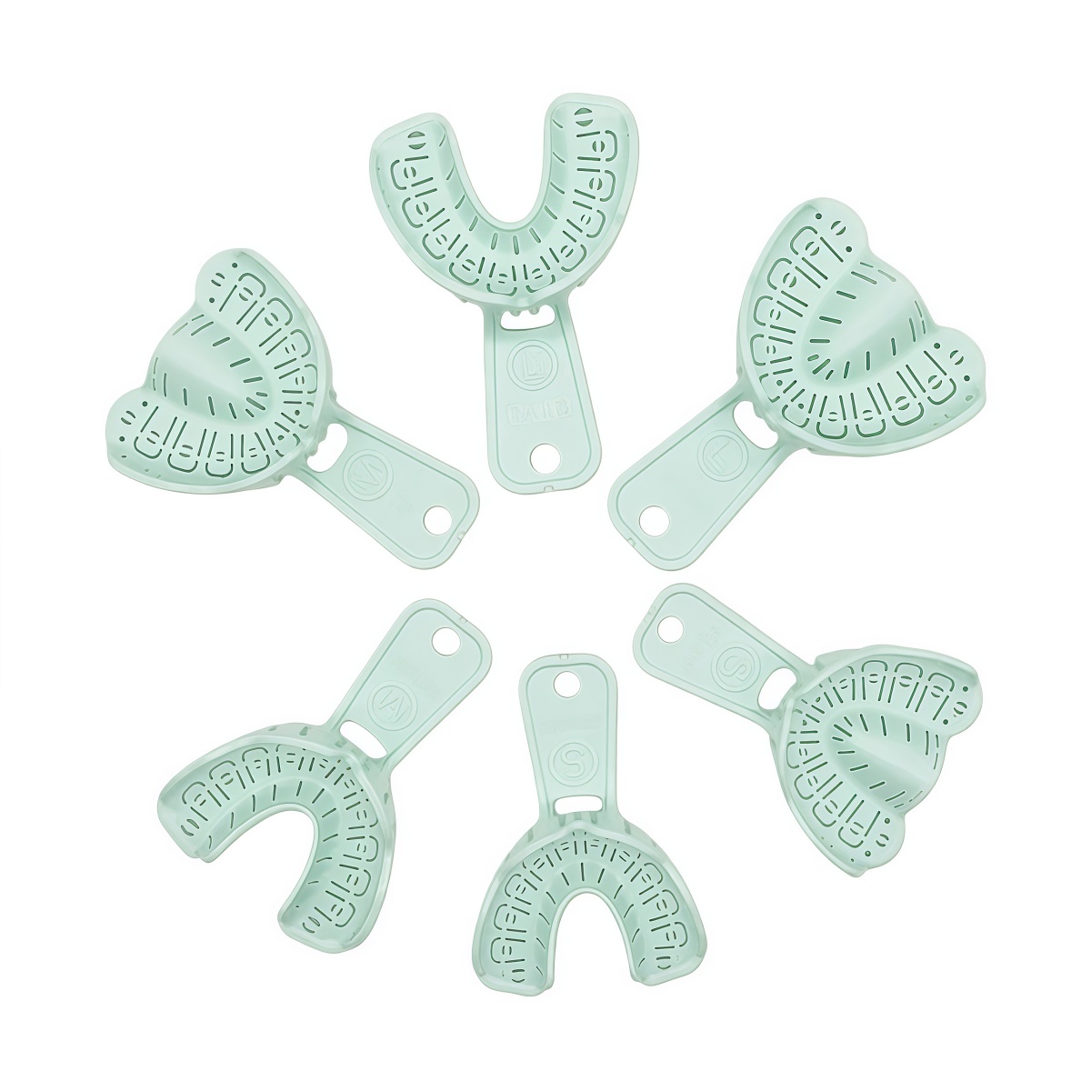 6pcs Dental Implant Tray Green - огляд і ціна Teeth Whitening Trays