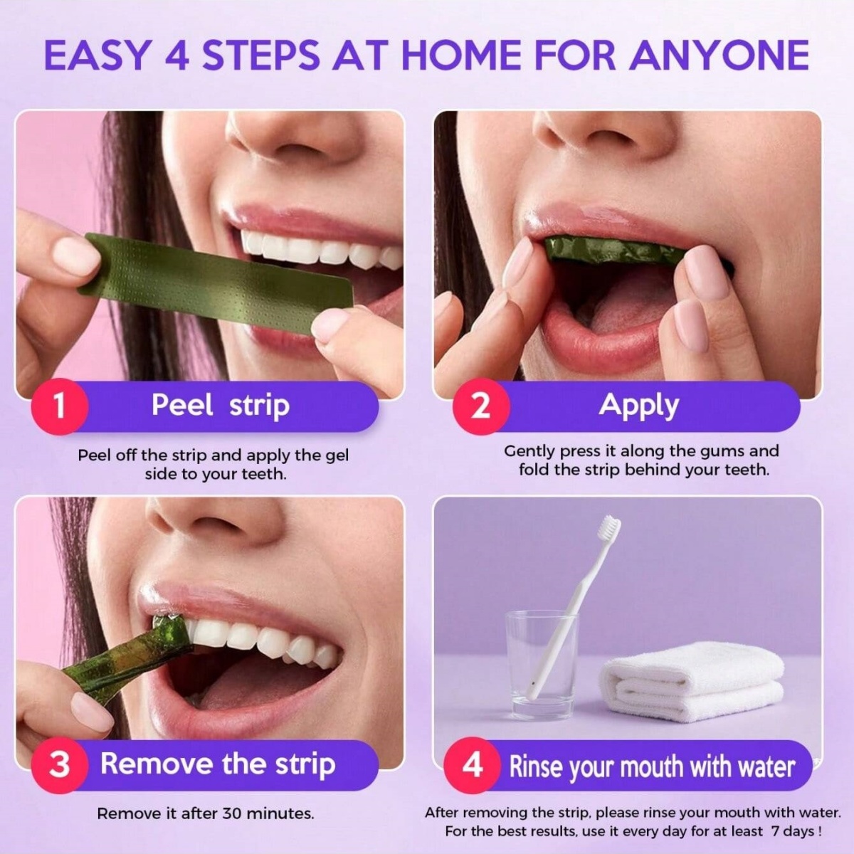 Deluxe Whitening Teeth Sticker - огляд і ціна Teeth Whitening Results